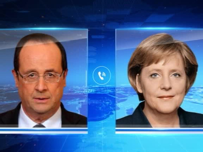 Меркель, Олланд и Порошенко – за возобновление минского диалога