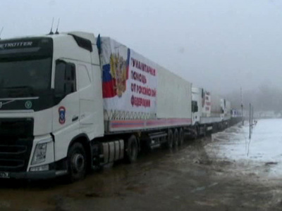 Десятый гуманитарный конвой МЧС начал движение к российской границе