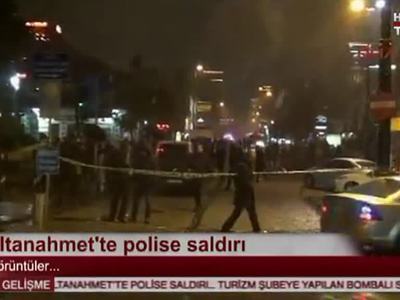 Смертница подорвалась у здания туристической полиции в Стамбуле