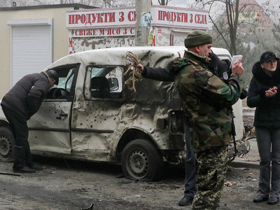 В Киеве провокаторы попытались возложить вину за обстрел Мариуполя на Россию