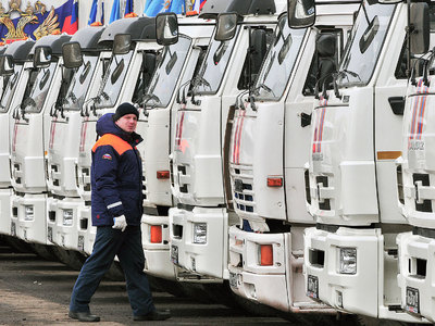 Гуманитарный конвой МЧС России выехал в Донбасс