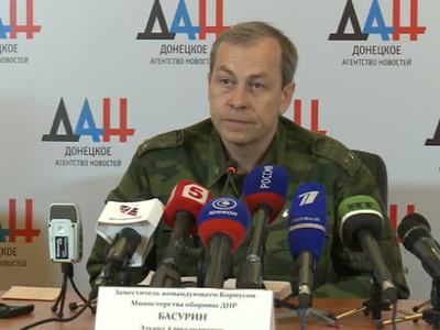 Басурин: российского генерала в Донбассе обстреляли украинские диверсанты