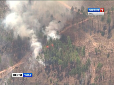 В Забайкальском крае обнаружили три крупных пожара