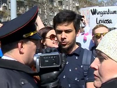 Монстрантов на официальный митинг профсоюзов в Новосибирске не пустили