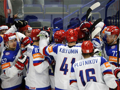 Российские хоккеисты не без труда победили команду Словакии