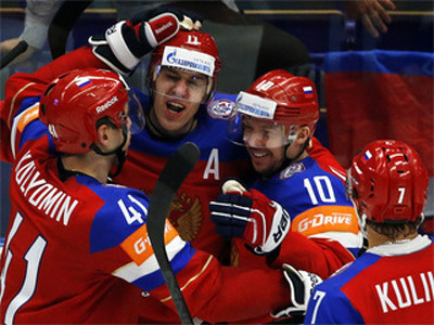 Российские хоккеисты вышли в полуфинал чемпионата мира