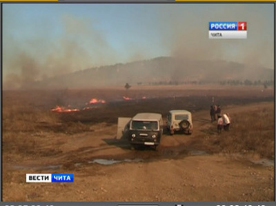 Пожары действуют в девяти районах Забайкальского края